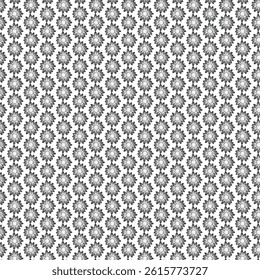 Black and white flower pattern