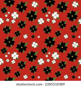 black and white flowers pattern design. you can use this great simple backgrounds for your basic templates