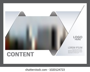 Black and white flyer design template. Annual Report Leaflet cover Brochure Layout. Presentation Modern background. illustration vector in A4 size.