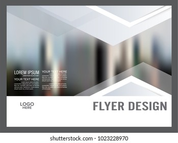 Black and white flyer design template. Annual Report Leaflet cover Brochure Layout. Presentation Modern background. illustration vector in A4 size