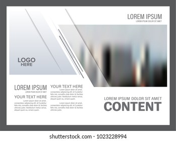 Black and white flyer design template. Annual Report Leaflet cover Brochure Layout. Presentation Modern background. illustration vector in A4 size