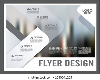 Black and white flyer design template. Annual Report Leaflet cover Brochure Layout. Presentation Modern background. illustration vector in A4 size.