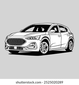 Black and White Focus ST Line