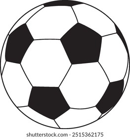 a black and white football ball