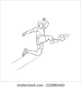 black and white football player illustration