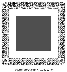 black and white frame
