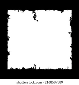 black and white frame, abstract