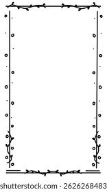 black and white frame, abstract rectangle frame, rectangle frame outline ink hand drawn