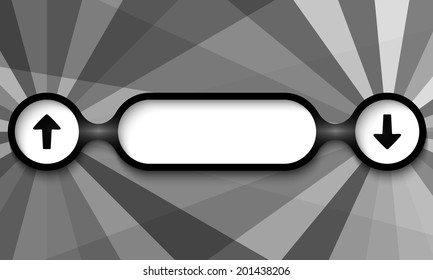 black and white frame for any text with arrows