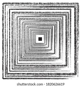  marco blanco y negro, garabato de tiza