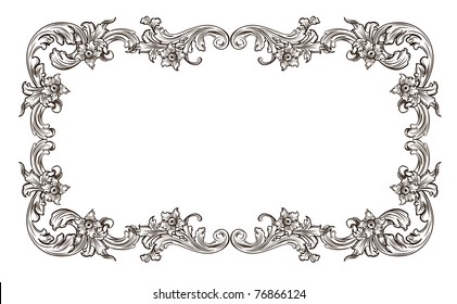 black and white frame in the Renaissance