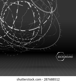 black and white futuristic background