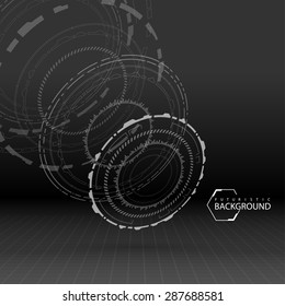 black and white futuristic background