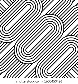 Black and white geometric abstract background. gray scale vector illustration for greeting cards, cover, flyer, wallpaper. Abstract texture ornament for design, with repeating tiles