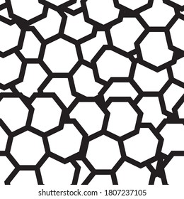 Patrón sin problemas de fondo geométrico negro y blanco. Ilustración vectorial. EPS10