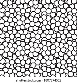 Black and White Geometric Abstract Background Seamless Pattern. Vector Illustration. EPS10
