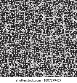Black and White Geometric Abstract Background Seamless Pattern. Vector Illustration. EPS10