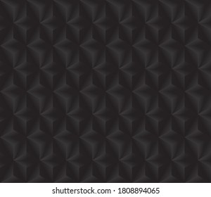 Black and White Geometric Abstract Background Seamless Pattern. Vector Illustration. EPS10