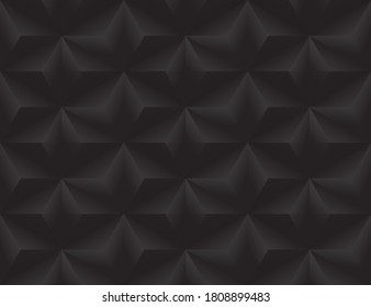 Black and White Geometric Abstract Background Seamless Pattern. Vector Illustration. EPS10