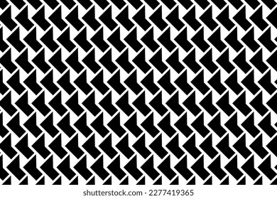 Black and white geometric abstract shape pattern. Vector background.