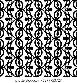 Black and white geometric abstract vector  seamless pattern.  Background for decor, textile,  fabric, cards, banners, icons, posters, wrapping paper.