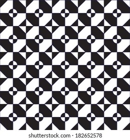 Black and white geometric background