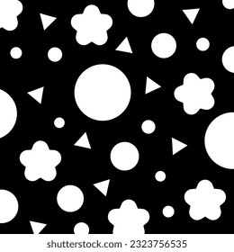  black and white geometric background