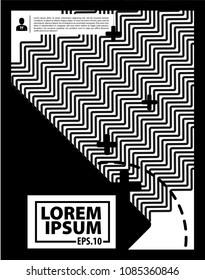 black and white geometric background abstract