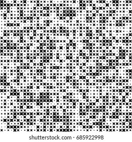Black and White Geometric Background. Abstract Pattern for Monochrome Print