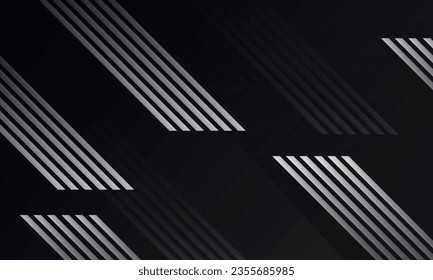 Fondo geométrico en blanco y negro. Vector Eps10