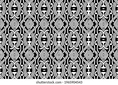 Fondo geométrico blanco negro. Patrón étnico islámico, marroquí, árabe. Elegante estilo garabato. Plantilla para papel pintado, vidrios, presentaciones, textiles.