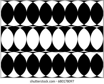 Black and white geometric background. - illustration, oval, circle, design