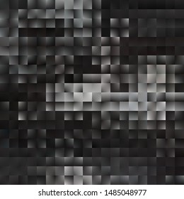 Black and white geometric background with squares. Vector illustration