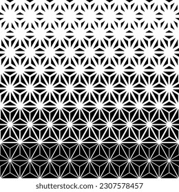 Black and white geometric background. Vector illustration. Halfton.