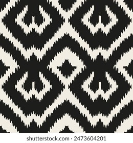 Black white geometric carpet zig zag , Ethnicity botanical fashion colorful drawing beautiful textile ornamental ogee endless ornament seamless trendy endless pattern illustration stripe vector print 