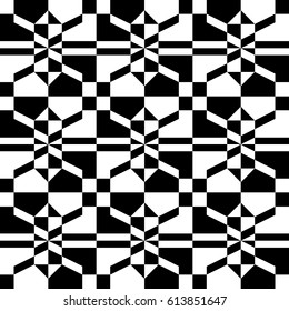 black and white geometric decorative pattern.