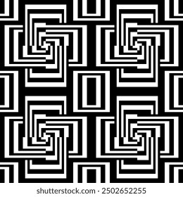 Diseño geométrico blanco y negro, fondo, patrón geométrico, ilustración, Vector, sin costuras, monocromo
