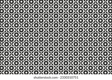 black and white geometric flower background abstract