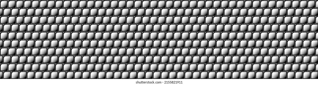 Black and white geometric grid background. Modern dark abstract vector texture