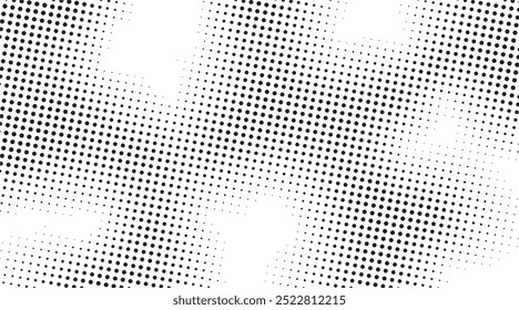 Textura de semitono geométrico blanco y negro