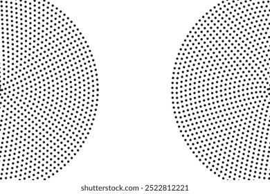 Black and White Geometric Halftone Texture