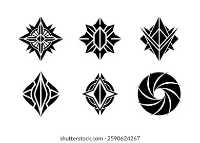 Black and White Geometric Logo Pack.