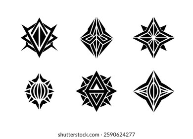 Black and White Geometric Logo Pack.