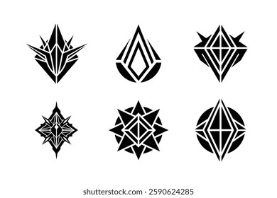 Black and White Geometric Logo Pack.