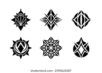 Black and White Geometric Logo Pack.