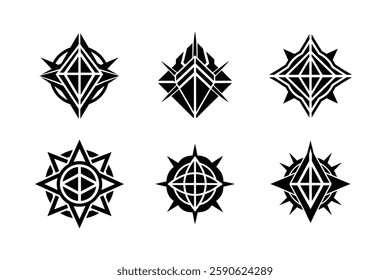 Black and White Geometric Logo Pack.