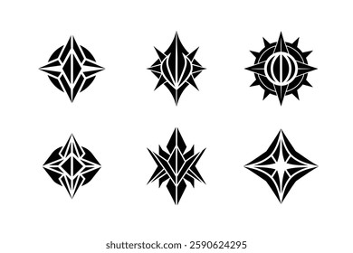 Black and White Geometric Logo Pack.