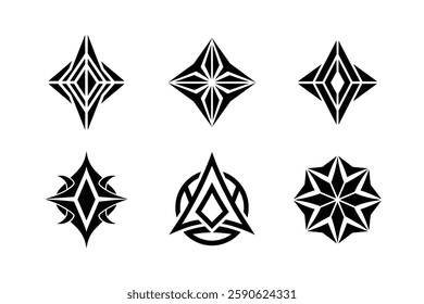 Black and White Geometric Logo Pack.