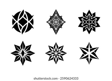 Black and White Geometric Logo Pack.