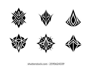 Black and White Geometric Logo Pack.